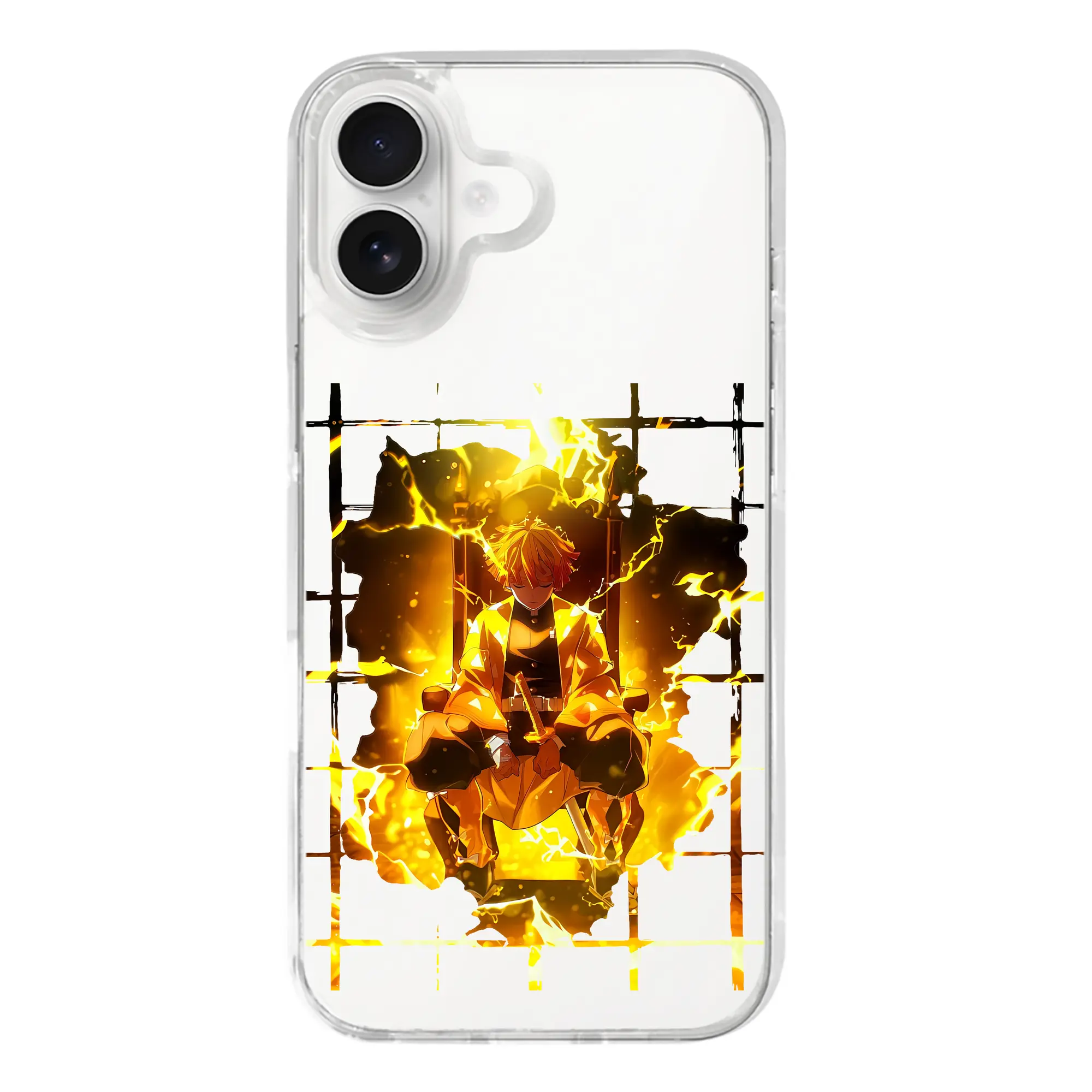 鬼滅の刃 グッズ,我妻 善逸 - iPhone 17シリーズ 透明スマホケース – 薄型・耐衝撃・精密フィット保護カバー